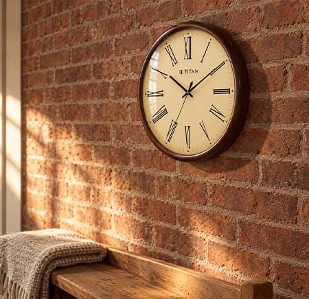 Titan Classic Wooden Wall Clock
