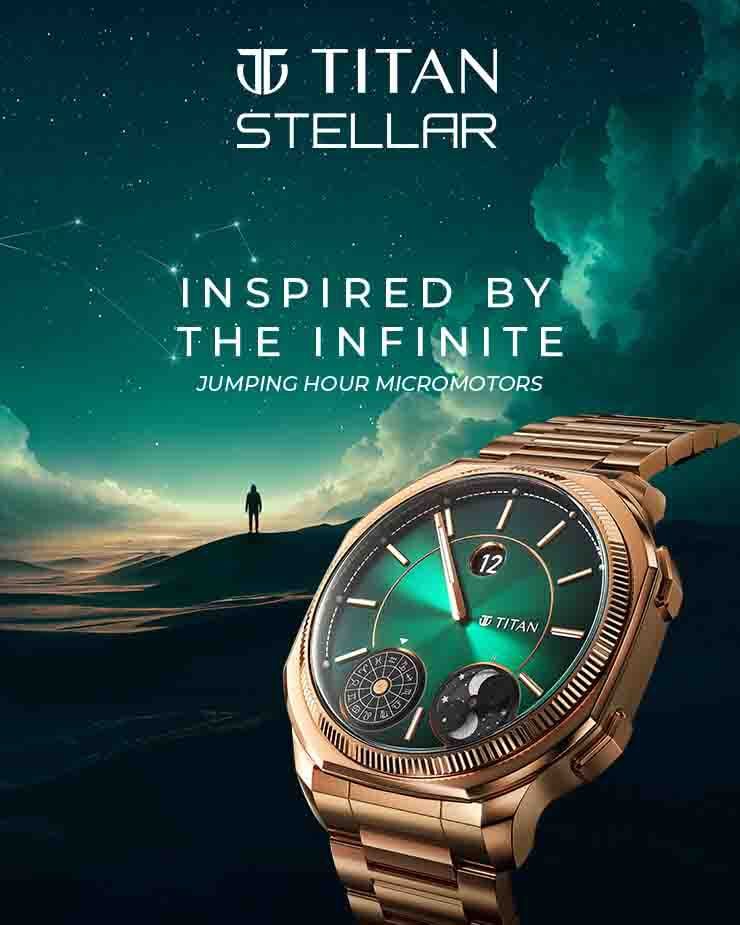 Titan Stellar Jumping Hour Micromotors Zodiac Watch