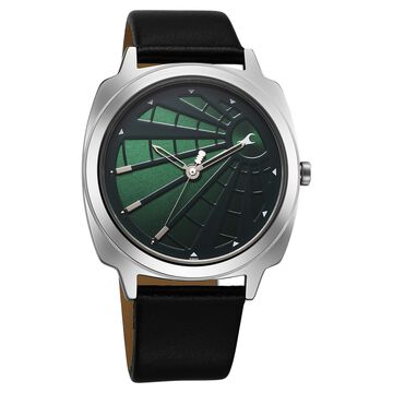 Fastrack Groove Quartz Analog Green Dial Guys Leather Watch