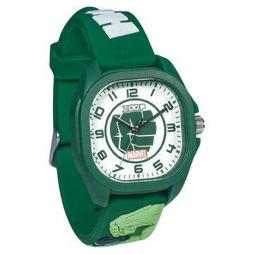 Zoop Marvel Analog Watch with White Hulk Dial & Green Strap for Boys Kids, from House of Titan