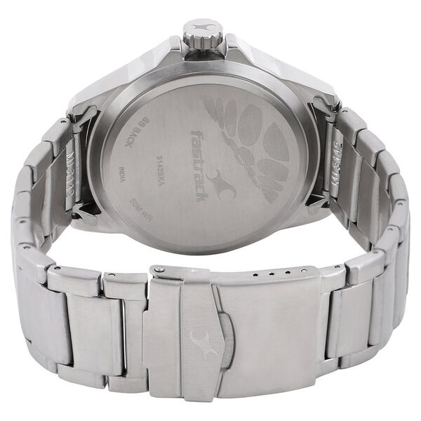 Fastrack Quartz Analog Grey Dial Metal Strap Watch for Guys - image number 3