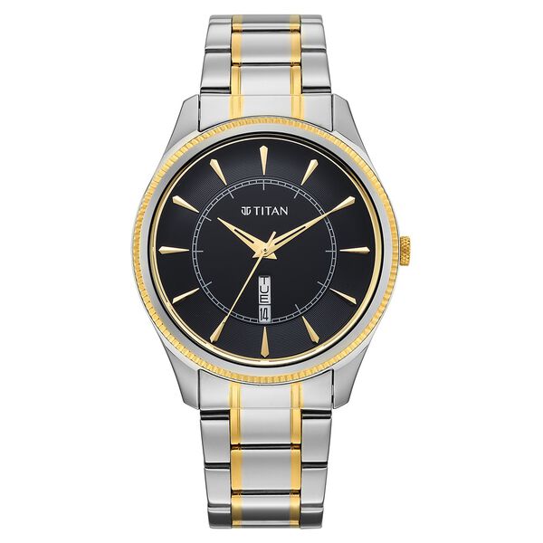Titan Regalia Allure Classic Day-Date Men's Dress Watch - image number 0
