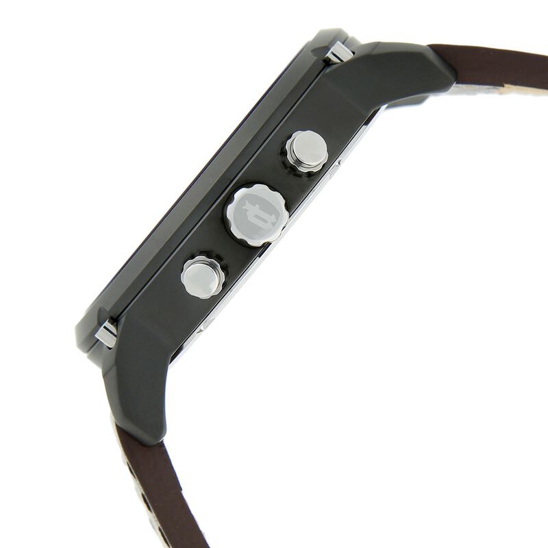 Police Quartz Multifunction Brown Dial Leather Strap Watch for Men - image number 2