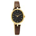 Sonata Classic Gold Brown Dial Leather Strap Watch for Women - image number 0