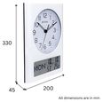 Titan Ana Digi Wall Clock - Modern Minimalist Dial and Grey LCD Panel Black Hands and Indices Decorative Wall Decor - image number 2