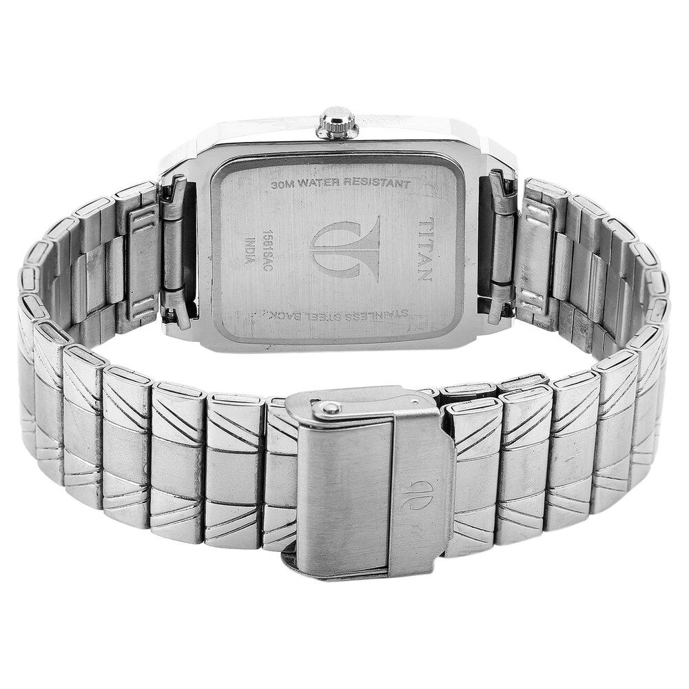 Titan watch stainless steel back on sale