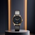 Titan Nebula Lustre 18k Gold Analog Leather Strap Watch for Men - image number 5