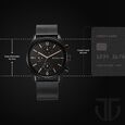 Titan Neo Black & Gold Quartz Analog with Day and Date Black Dial Stainless Steel Strap Watch for Men - image number 2
