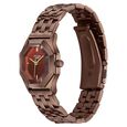Poze By Sonata Quartz Analog Brown Dial Brown Metal Strap Watch For Women - image number 4