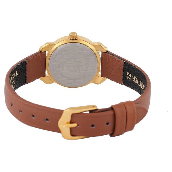 Titan Quartz Analog White Dial Leather Strap Watch for Women - image number 2