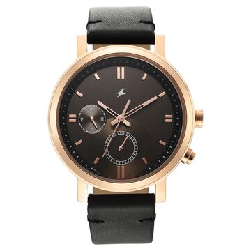 Fastrack Tick Tock Brown Dial Watch for Guys