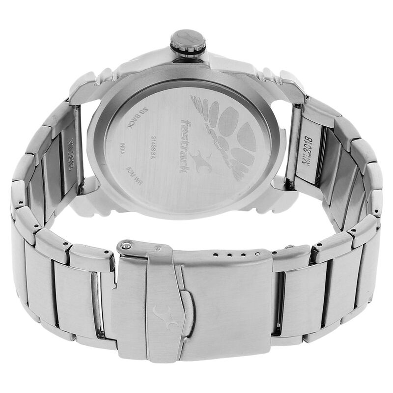 Fastrack Motorheads Quartz Analog Silver Dial Stainless Steel Strap Watch for Guys - image number 3