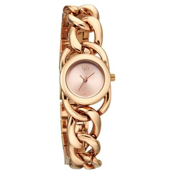 Vyb Diva By Fastrack Quartz Analog Rose Gold Dial Rose Gold Metal Strap Watch For Girls