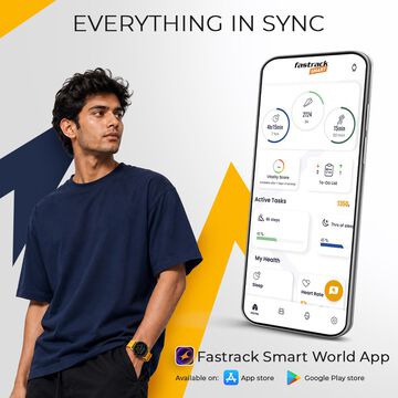 Fastrack Smart Jupiter R3 Pro 3.63 cm AMOLED Smartwatch BT Calling 100+ Sports Modes 5-Day Battery