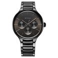 Titan Ceramic Fusion Multifunction Black Round Dial Two Toned Stainless Steel Strap Watch For Men - image number 1
