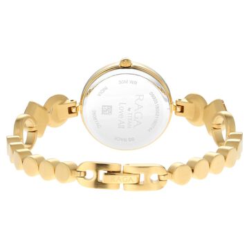 Titan Raga Love All Champagne Dial Analog Metal Strap Watch for Women
