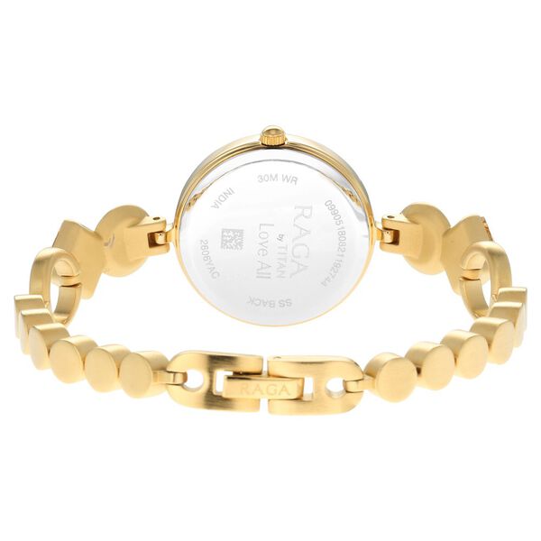 Titan Raga Love All Champagne Dial Analog Metal Strap Watch for Women - image number 4