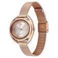 Fastrack Vyb Halo Quartz Analog Rose Gold Dial Metal Strap Watch For Girls - image number 4