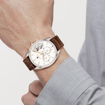 Tommy Hilfiger Quartz Multifunction Silver Dial Watch for Men