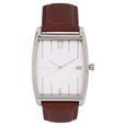 Titan Quartz Analog with Date White Dial Leather Strap Watch for Men