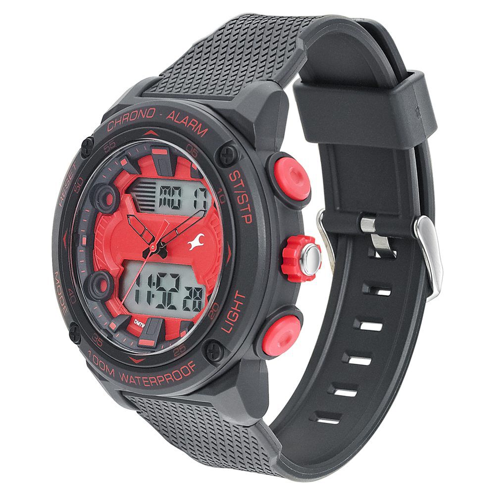 Fastrack black and red watch shop