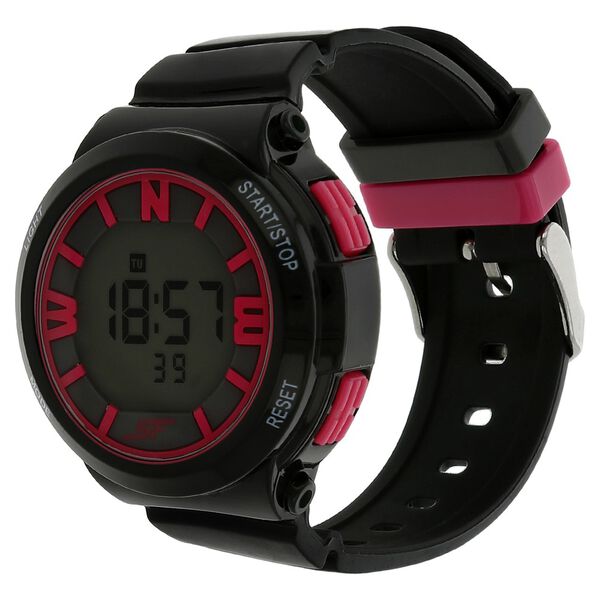 SF Digital Dial Plastic Strap Women Watch - image number 1