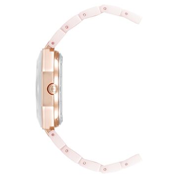 Anne Klein Quartz Analog Mother Of Pearl Dial Ceramic Strap Watch For Women