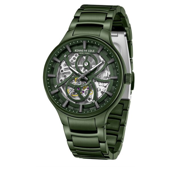 Kenneth Cole Automatic Green Dial Stainless Steel Strap Watch For Men - image number 1