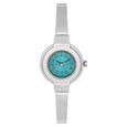 Fastrack Quartz Analog Silver Dial Leather Strap Watch for Girls