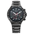 Titan Quartz Chronograph Black Dial Stainless Steel Strap Watch for Men