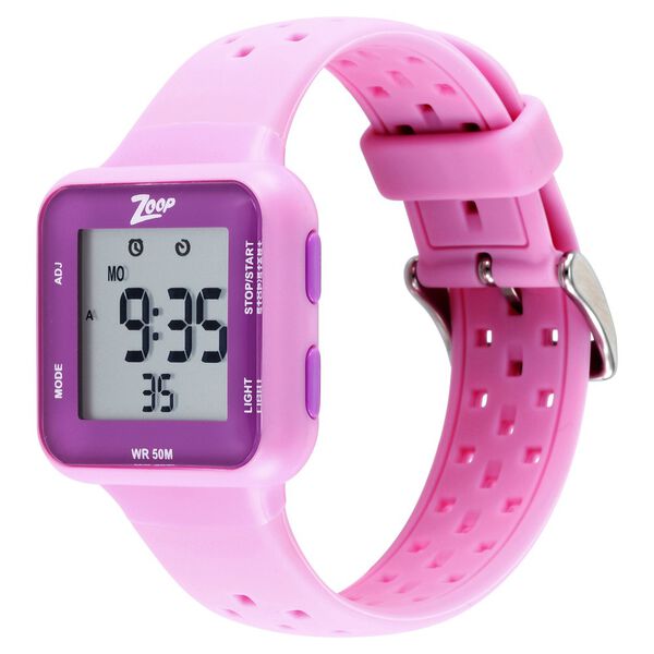 Zoop Digital Watch with Pink Dial & Pink Strap for Girls Kids, from House of Titan - image number 3