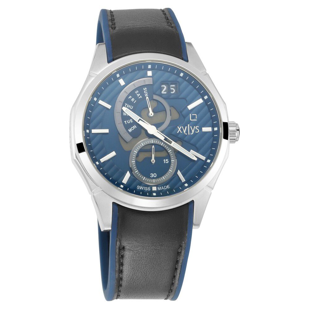 Buy Online Xylys Swiss Analog with Date Two Toned Silicone And