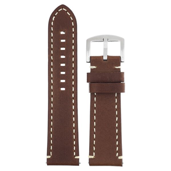 24 mm Brown Genuine Leather Straps for Men - image number 0
