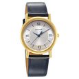 Sonata Classic Quartz Analog Champagne Dial Brown Leather Strap Watch for Men