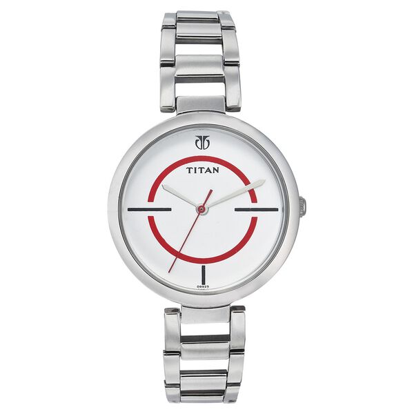 Titan Quartz Analog White Dial Watch for Women - image number 0