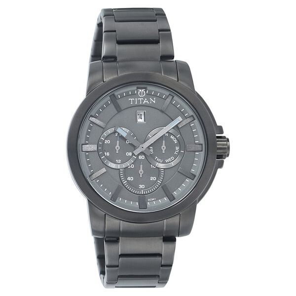 Titan Quartz Analog with Date Grey Dial Watch for Men - image number 0