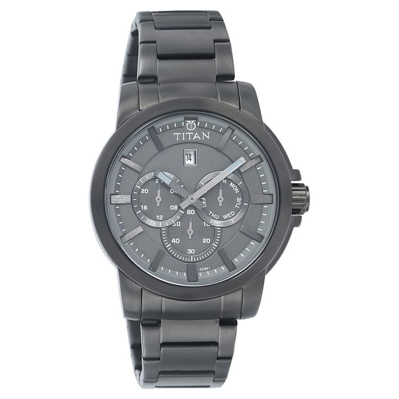 Titan Quartz Analog with Date Grey Dial Watch for Men