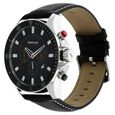 Fastrack Big Time Quartz Chronograph Black Dial Leather Strap Watch for Guys - image number 1