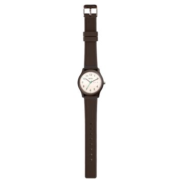 Zoop Back To School Analog Unisex Watch For Kids With White Dial And Brown Strap From House Of Titan