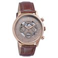 Sonata Wedding Edit Quartz Multifunction Pink Dial Leather Strap Watch For Men - image number 2