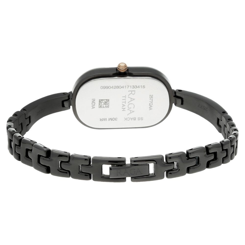 Buy Online Titan Raga Viva Grey Dial Analog Metal Strap Watch for Women nn2577qm01 Titan