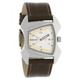 Fastrack Quartz Analog Silver Dial Leather Strap Watch for Guys - image number 1