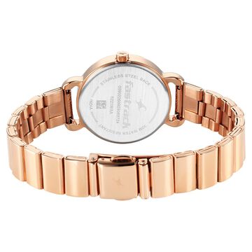 Fastrack Pulse Quartz Analog Silver Dial Stainless Steel Strap Watch for Girls