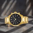 Titan Regalia Opulent Multifunction Black Dial Black Stainless Steel Strap Watch For Men