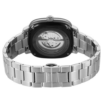 Titan Vintage Concealed Automatic Analog with White Dial Silver Stainless Steel Strap Watch for Men