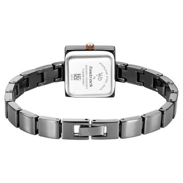 Vyb Successor By Fastrack Quartz Analog Grey Dial Metal Strap Watch For Girls