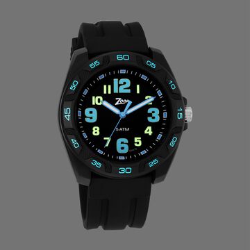Zoop Analog Watch with Black Dial & Black Strap for Boys Kids, from House of Titan