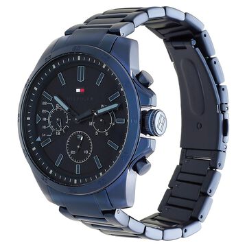 Tommy Hilfiger Quartz Analog Blue Dial Stainless Steel Strap Watch for Men