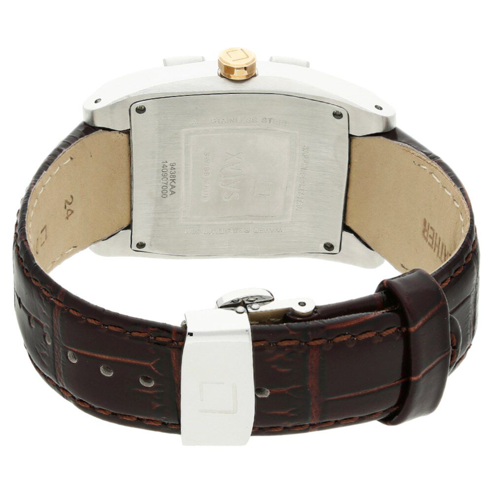 Buy Online Xylys Swiss Chronograph Black Leather Strap and Black Dial Watch For Men ng9438kl02 Titan