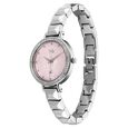 Vyb Enigma By Fastrack Quartz Analog Pink Dial Silver Metal Strap Watch For Girls - image number 4
